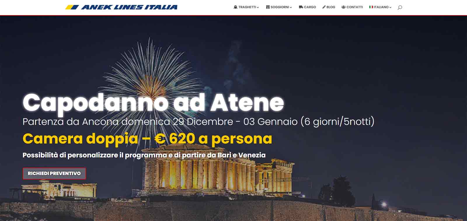 Capodanno Atene Anek Lines