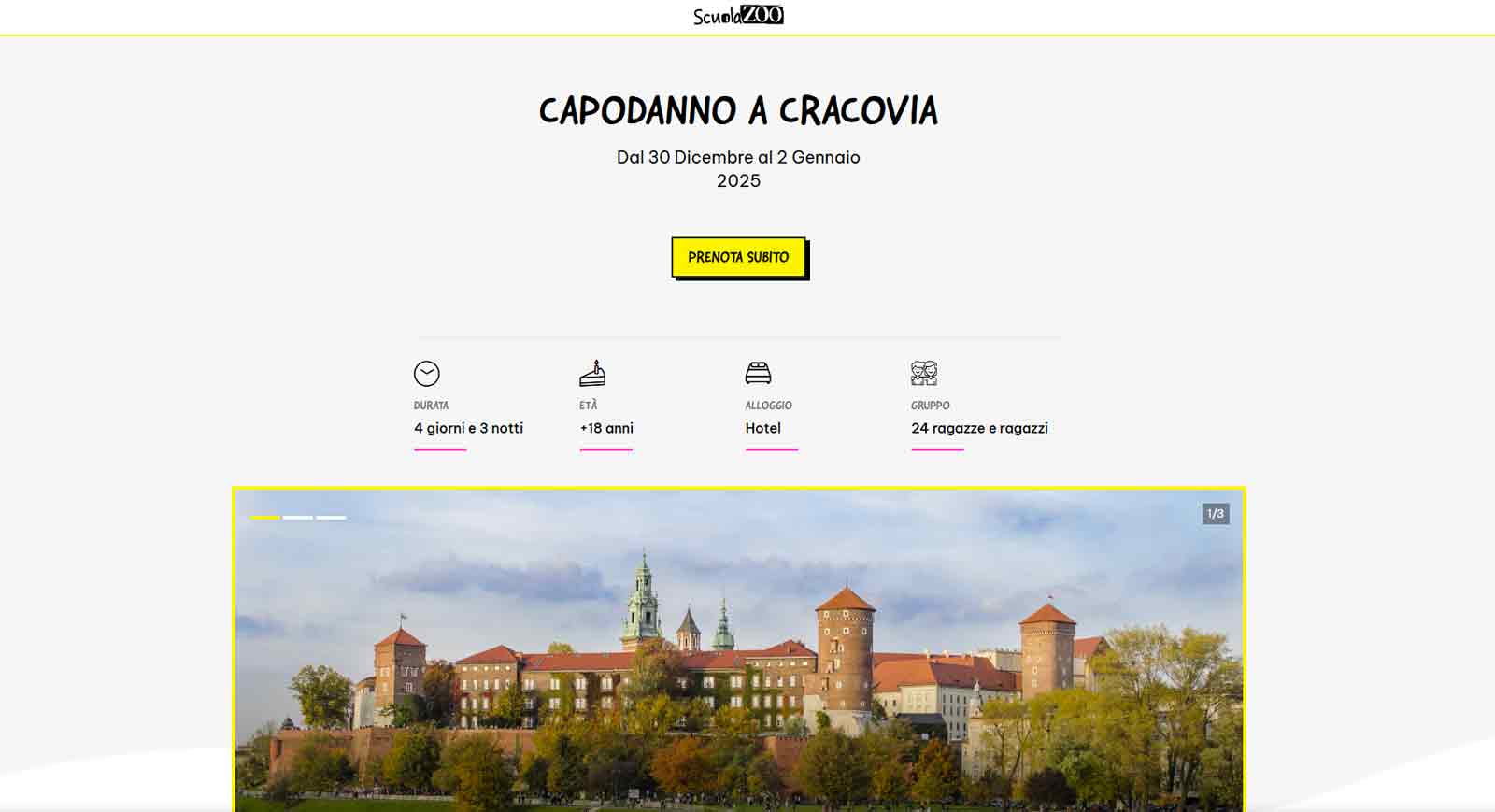 Capodanno a Cracovia ScuolaZoo